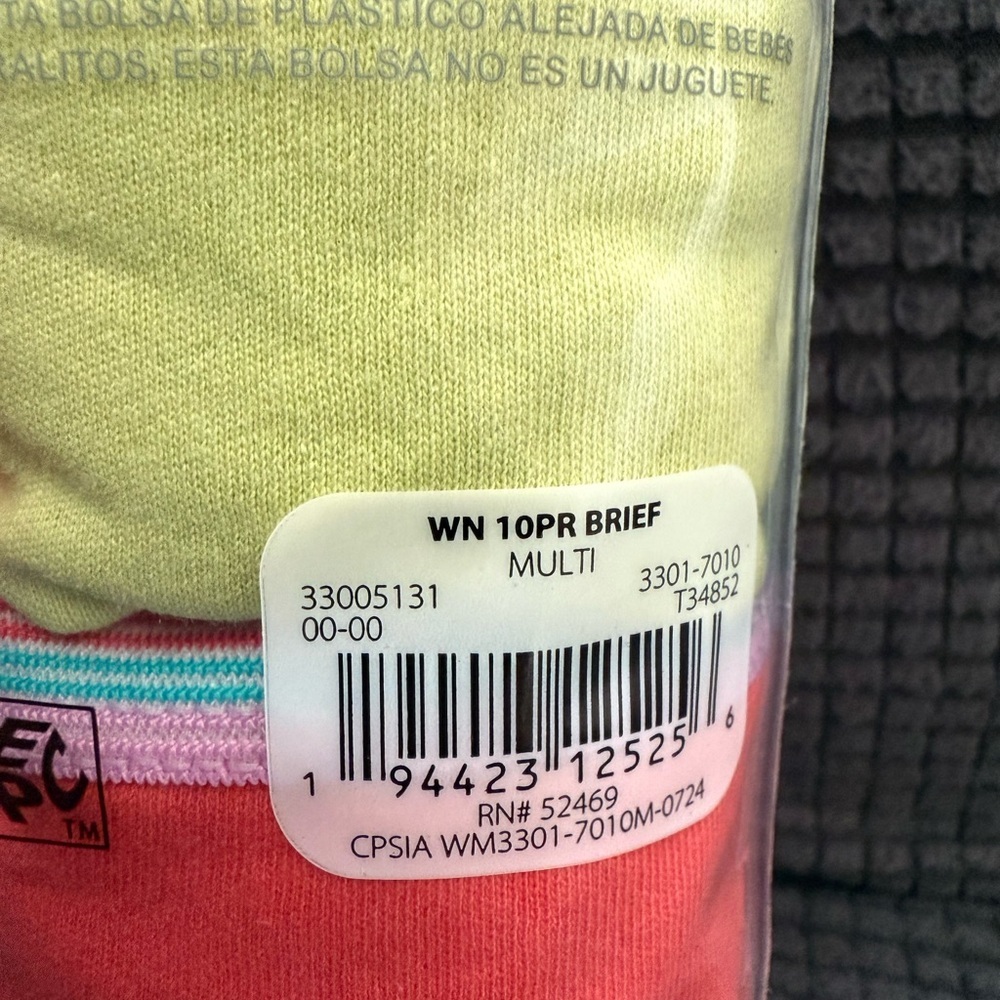 Wonder Nation Girls Underwear 10-Pack - Picture 3 of 8